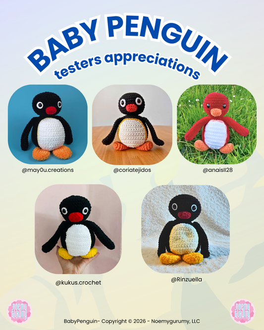 Patron Bébé Pingu PDF (Version FR)
