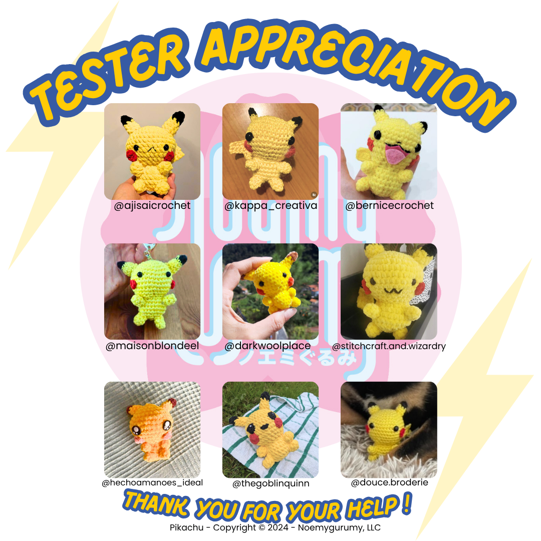 Patron Pikatchu PDF (Version FR)